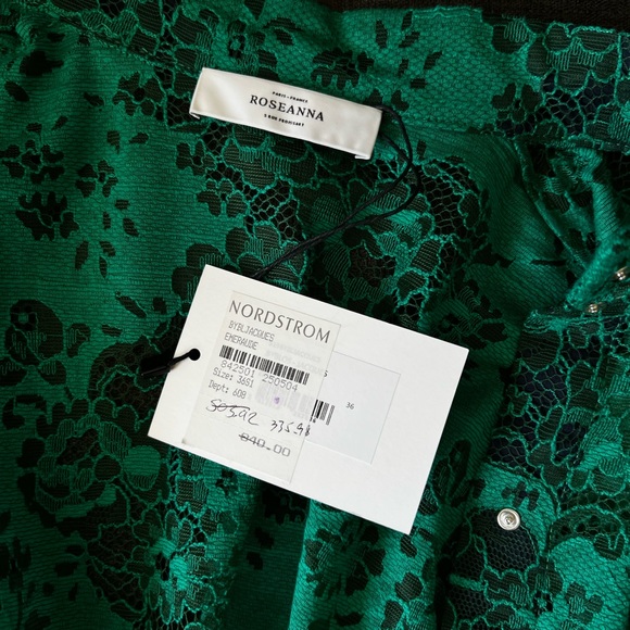Roseanna - Emerald Lace Blouse - Button Up - Size 36 - BNWT - Picture 5 of 6